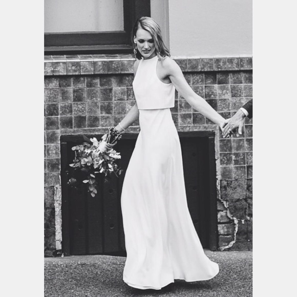 Bhldn Xjill Jill Stuart Iva Crepe Maxi 